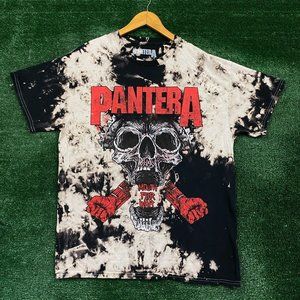 Pantera Mouth For War Bleach Wash Heavy Metal T-Shirt Size Medium